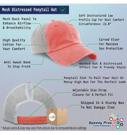 Custom Womens Ponytail Cap Congressman Legislation Cotton Representation Distressed Trucker Hat Coral Design Only $12.47 Base...