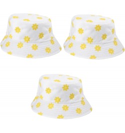 2 Pcs Flower Bucket Hat Lovely Fisherman Hat Flower Printed Bucket Hat Cap -uv Fisherman Cap Whitex3pcs $12.19 Bucket Hats