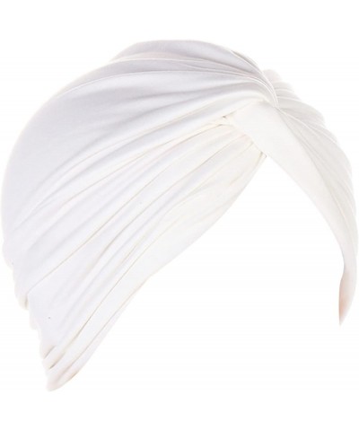 Chemo Headwear Turbans for Women Long Hair Head Scarf Headwraps Cancer Hats White $6.53 Skullies & Beanies