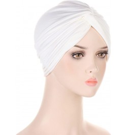 Chemo Headwear Turbans for Women Long Hair Head Scarf Headwraps Cancer Hats White $6.53 Skullies & Beanies