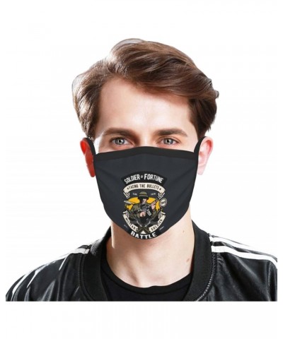 Soldier Vintage Badge Face Mask 2 Pcs Face Cover Reusable Washable Breathable for Men Women Balaclavas Bandanas Black $12.38 ...