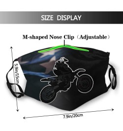 Dirt Bike Motocross USA Flag Face Mask Adjustable Breathable Balaclava with Filter $8.56 Balaclavas