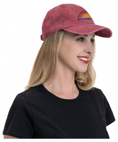 41st Infantry Division SSI Baseball Cap for Men Women Adjustable Washed Vintage Cotton Dad Hats Red $13.36 Baseball Caps