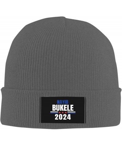 Nayib Bukele 2024 Beanie Hat Adult Warm Skull Cap Casual Skiing Hat Classic Knit Hat for Mens Womens Deep Heather $13.85 Skul...