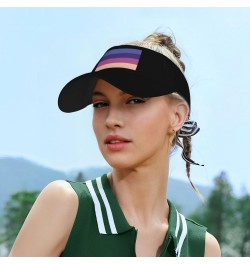 New Pride Flag Intersex Visor Cap Adjustable Uv Protection Sun Visor Hats Empty Top Baseball Hat for Women and Men Black $14....