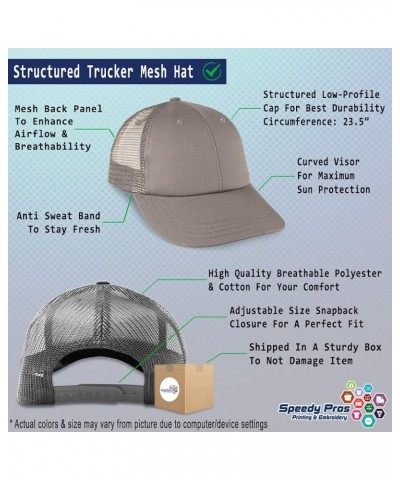 Trucker Baseball Cap Grandma Hair Don't Care Cotton Dad Hats for Men & Women Grey $12.74 Baseball Caps