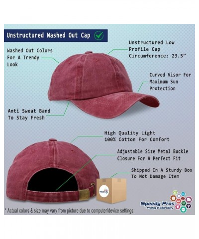 Custom Soft Washed Baseball Cap Girl Mom Mom Cotton Dad Hats for Men & Women Red Personalized Text Here $18.59 Baseball Caps