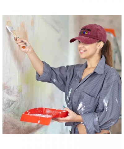 Custom Soft Washed Baseball Cap Girl Mom Mom Cotton Dad Hats for Men & Women Red Personalized Text Here $18.59 Baseball Caps