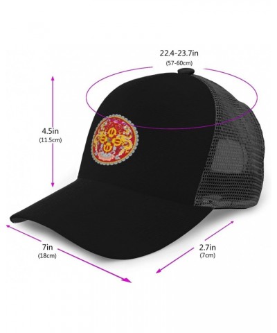 Emblem of Bhutan Baseball Cap for Men Women Breathable Mesh Back Baseball Caps Casual Outdoor Hat Adjustable Trucker Hat Sun ...