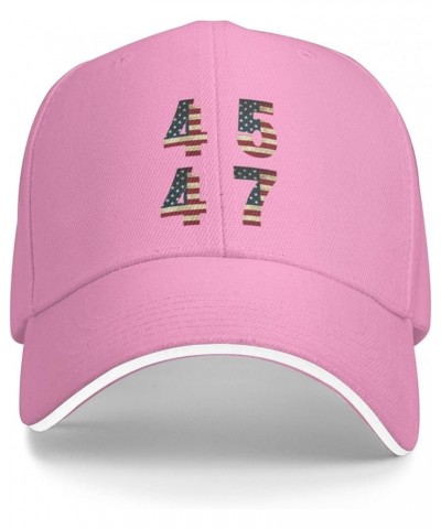 Trump 45 47 2024 President Vintage Baseball Cap Women Cowboy Hat Trucker Hat Men Dad Hat Adjustable Snapback Hat Black Pink $...