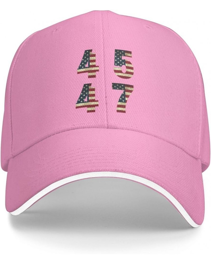 Trump 45 47 2024 President Vintage Baseball Cap Women Cowboy Hat Trucker Hat Men Dad Hat Adjustable Snapback Hat Black Pink $...