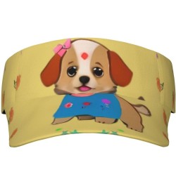 Adorable Cartoon Dog Adjustable Sun Visor Cap Perfect for Men, Women - Ideal for Beach, Sports & Outdoor Activities Adorable ...