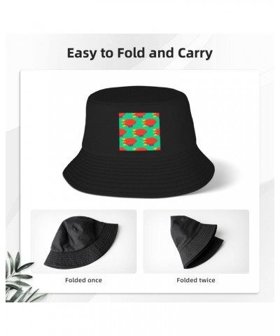 Airship Seamless Pattern Bucket Hat for Men Women Boonie Hat Outdoor Summer Vacation Beach Travel Fishing Cap Black $11.20 Bu...