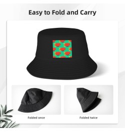 Airship Seamless Pattern Bucket Hat for Men Women Boonie Hat Outdoor Summer Vacation Beach Travel Fishing Cap Black $11.20 Bu...