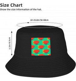 Airship Seamless Pattern Bucket Hat for Men Women Boonie Hat Outdoor Summer Vacation Beach Travel Fishing Cap Black $11.20 Bu...