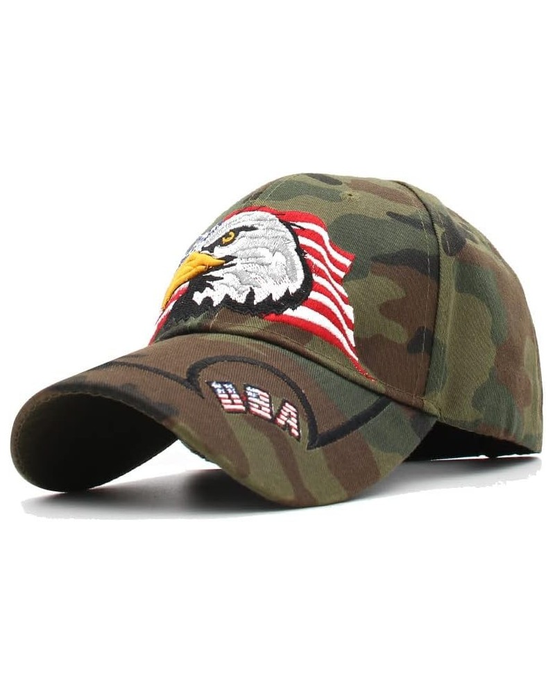 American Flag Eagle Cap Embroidery Eagle Baseball Cap Patriotic Eagle USA Flag Cap Camouflage a $13.99 Baseball Caps