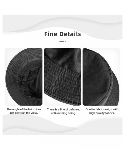 Vintage Compass Stylish and Protective Bucket Hat for Women and Men - Breathable, and Perfect for Outdoor Activities Black $8...