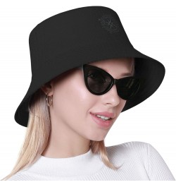 Vintage Compass Stylish and Protective Bucket Hat for Women and Men - Breathable, and Perfect for Outdoor Activities Black $8...