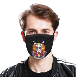 Summer Bunny Party On The Beach Face Mask 2 Pcs Face Cover Reusable Washable Breathable for Men Women Balaclavas Bandanas Bla...