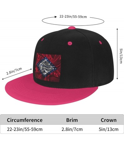 Silk Style Flag of Arkansas Baseball Cap for Men Women Snapback Hat Adjustable Flat Bill Hats Pink $10.38 Baseball Caps