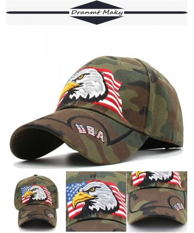 American Flag Eagle Cap Embroidery Eagle Baseball Cap Patriotic Eagle USA Flag Cap Camouflage a $13.99 Baseball Caps