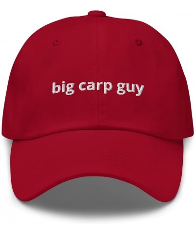 Big Carp Guy™ Dad Hat Cranberry $28.67 Baseball Caps