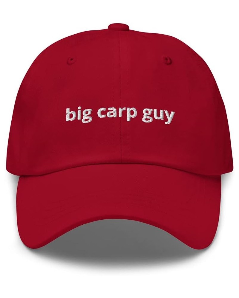 Big Carp Guy™ Dad Hat Cranberry $28.67 Baseball Caps