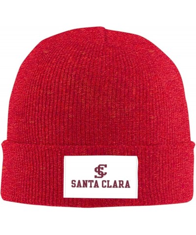 Santa Clara University Logo Classic Warm Winter Knit Cap Fleece Lined Beanie Hat Red $13.51 Skullies & Beanies