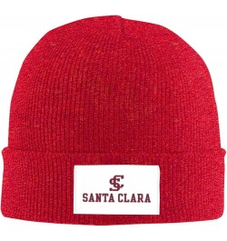 Santa Clara University Logo Classic Warm Winter Knit Cap Fleece Lined Beanie Hat Red $13.51 Skullies & Beanies