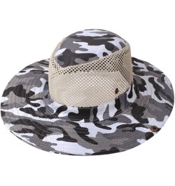 Double-Sided Camouflage Fishing Hats for Men and Women Sun Visor Cap with String Round Brim Dacron L2-ce6 $8.99 Sun Hats