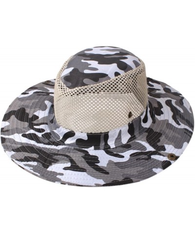 Double-Sided Camouflage Fishing Hats for Men and Women Sun Visor Cap with String Round Brim Dacron L2-ce6 $8.99 Sun Hats