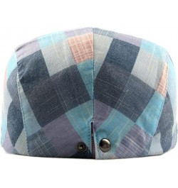 Colorful Grid Beret Hats for Men Women Spring Summer Flat Cap Retro Plaid Berets Femme Adjustable Unisex Newsboy Hat C $15.39...