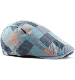 Colorful Grid Beret Hats for Men Women Spring Summer Flat Cap Retro Plaid Berets Femme Adjustable Unisex Newsboy Hat C $15.39...