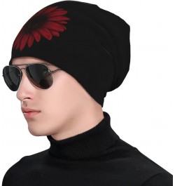 Vintage Sunflower Albania Flag Chic Knit Beanies: Cozy Skull Caps for Winter Warmth at Home & Outdoors!10 Black $9.38 Skullie...