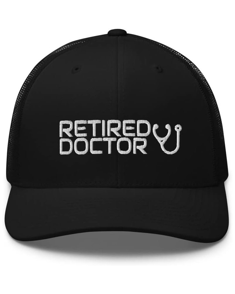 Retired Doctor Retirement Trucker Cap Mesh Hat Adjustable Black $13.78 Baseball Caps