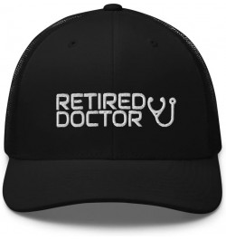 Retired Doctor Retirement Trucker Cap Mesh Hat Adjustable Black $13.78 Baseball Caps