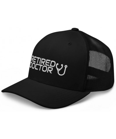 Retired Doctor Retirement Trucker Cap Mesh Hat Adjustable Black $13.78 Baseball Caps