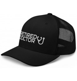 Retired Doctor Retirement Trucker Cap Mesh Hat Adjustable Black $13.78 Baseball Caps