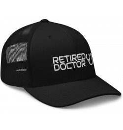 Retired Doctor Retirement Trucker Cap Mesh Hat Adjustable Black $13.78 Baseball Caps