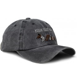 Soft Washed Baseball Cap Pinto Horses Cotton Dad Hats for Men & Women Black Personalized Text Here $13.33 Baseball Caps