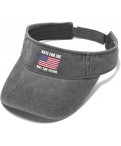 Vote for Joe Not The Felon's Cap Sun Visors for Women Visors Cool Sun Visor Hats Light Grey $10.58 Visors