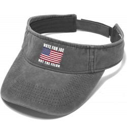 Vote for Joe Not The Felon's Cap Sun Visors for Women Visors Cool Sun Visor Hats Light Grey $10.58 Visors