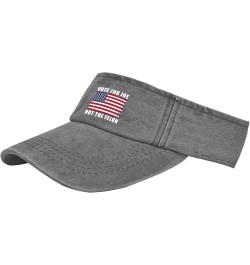 Vote for Joe Not The Felon's Cap Sun Visors for Women Visors Cool Sun Visor Hats Light Grey $10.58 Visors