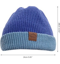 Beanie Hat for Men Women Soft Warm Slouchy Beanie Hat Fuzzy Lined Beanie Soft Daily Hat Purple-b $7.50 Skullies & Beanies