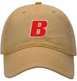 Baseball Cap Men Handsome Letter B Embroidered Washed Cotton Dad Hat Baseball Caps Khaki $10.66 Baseball Caps