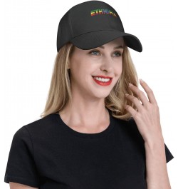 Ethiopia Flag Ethiopian Text Word Art Classic Duckbill Caps for Stylish Sun Protection Black $11.15 Baseball Caps