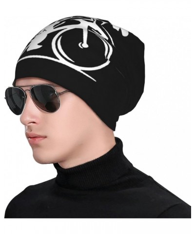 Mountain Cyclists Beanie HatWinter Stylish Warm for Men Women Knitted Beanie Hat Black $16.98 Skullies & Beanies