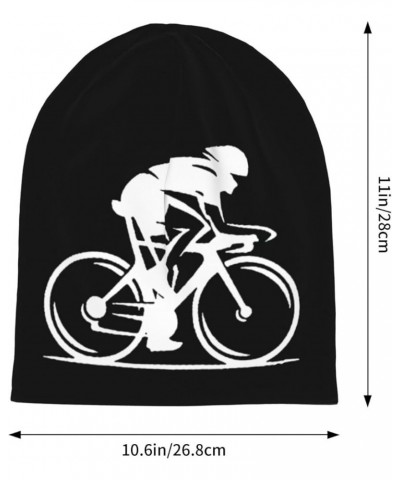 Mountain Cyclists Beanie HatWinter Stylish Warm for Men Women Knitted Beanie Hat Black $16.98 Skullies & Beanies