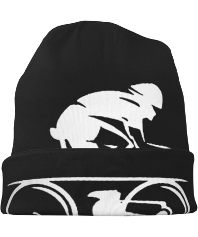 Mountain Cyclists Beanie HatWinter Stylish Warm for Men Women Knitted Beanie Hat Black $16.98 Skullies & Beanies