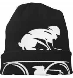 Mountain Cyclists Beanie HatWinter Stylish Warm for Men Women Knitted Beanie Hat Black $16.98 Skullies & Beanies